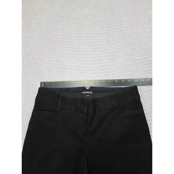 Express Dress Pants Womens 4 Black Columist Business Office Attire - Picture 3 of 8